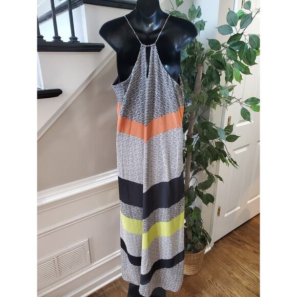 Old Navy Womens Multicolor Polyester Scoop Neck Sleeveless Long Maxi Dress Large - Picture 6 of 13